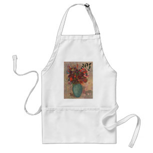 Turkse Vaas door Odilon Redon, Vintage Bloemen Kun Standaard Schort