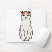 Turkse Van Cat-Cartoon Muismat (Met muis)