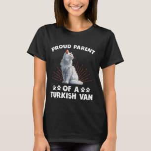 Turkse Van Dad TROTSE OUDER VAN EEN TURKSE VAN Cat T-shirt