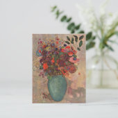 Turkse Vase door Odilon Redon,  bloemen Kunst (Staand voorkant)