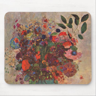 Turkse Vase door Odilon Redon,  bloemen Kunst Muismat