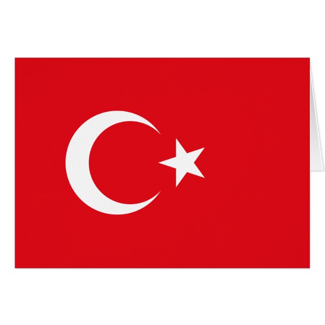 Turkse vlag (Voorkant Horizontaal)