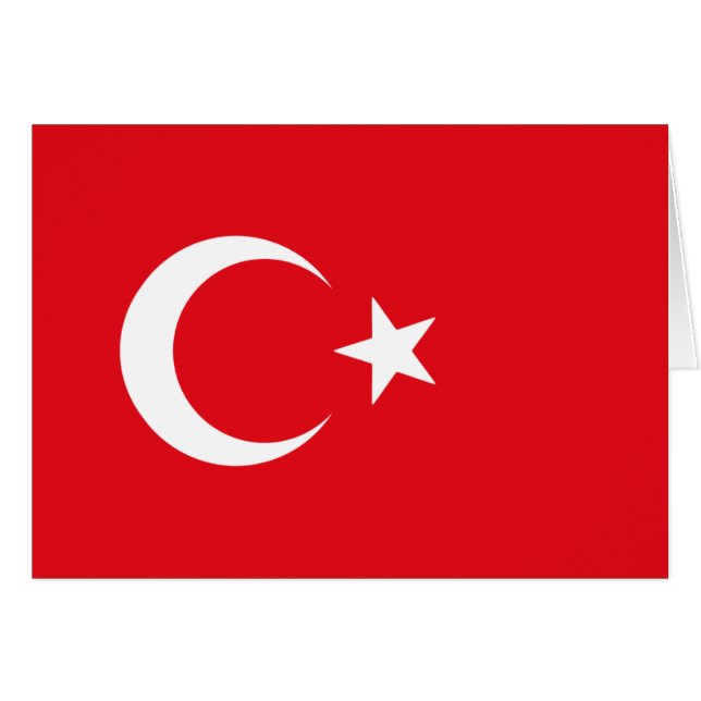 turkse vlag (Voorkant Horizontaal)