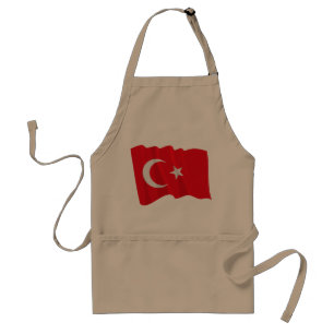 Turkse vlag Apron Standaard Schort
