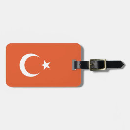 Turkse vlag bagagelabel