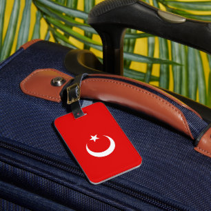 Turkse vlag bagagelabel