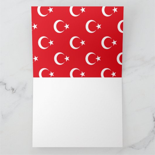 Turkse vlag bedankkaart (Binnen)