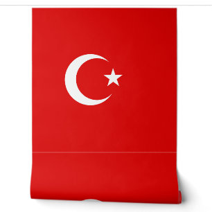 Turkse vlag behang