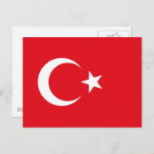 Turkse vlag briefkaart (Voorkant / Achterkant)
