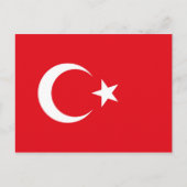 Turkse vlag briefkaart (Voorkant)