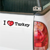 Turkse vlag bumpersticker (Op Truck)