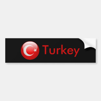 Turkse vlag bumpersticker