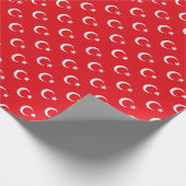 Turkse vlag cadeaupapier (Hoek)