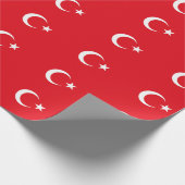Turkse vlag cadeaupapier (Hoek)