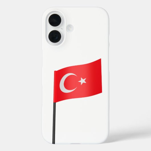 Turkse vlag Case-Mate iPhone case (Achterkant)