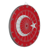 Turkse vlag dartbord (Voorkant Links)