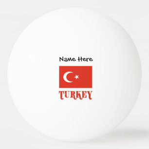 Turkse Vlag en Turkije Persoonlijk Pingpongballen
