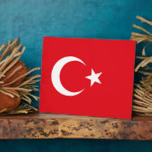Turkse vlag fotoplaat (Zijkant)
