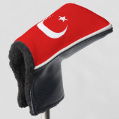 Turkse vlag golfheadcover (3/4 voorkant)
