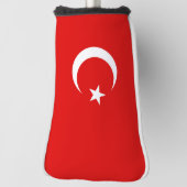 Turkse vlag golfheadcover (Draai 90)