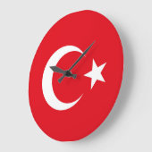 Turkse vlag grote klok (Hoek)