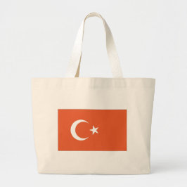 Turkse vlag grote tote bag