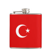 Turkse vlag heupfles (Voorkant)