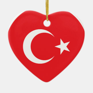 Turkse vlag keramisch ornament