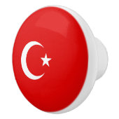 Turkse vlag keramische knop (Rechts)