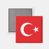 Turkse vlag magneet (Voorkant / Achterkant)