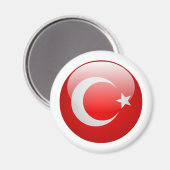 Turkse vlag magneet (Voorkant / Achterkant)