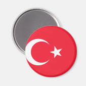 Turkse vlag magneet (Voorkant / Achterkant)