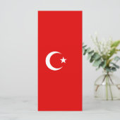 Turkse vlag menu (Staand voorkant)
