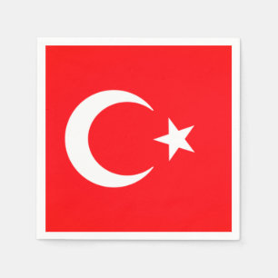 Turkse vlag Napkins Servet