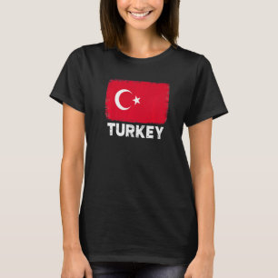 Turkse vlag ondersteunt Turkse volksmatige Mannen T-shirt