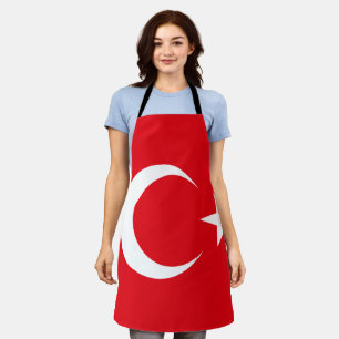 Turkse vlag op All-Over Print Schort