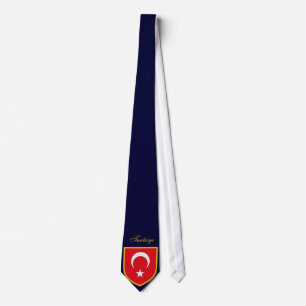 Turkse Vlag Persoonlijke Das Aangepaste Naam Nekda