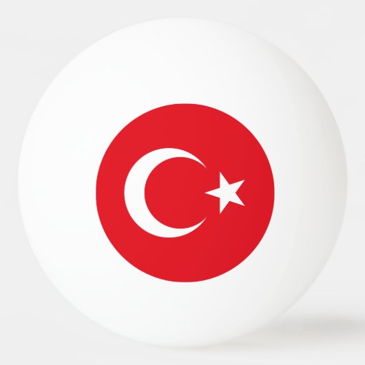 Turkse vlag pingpongballen (Voorkant)