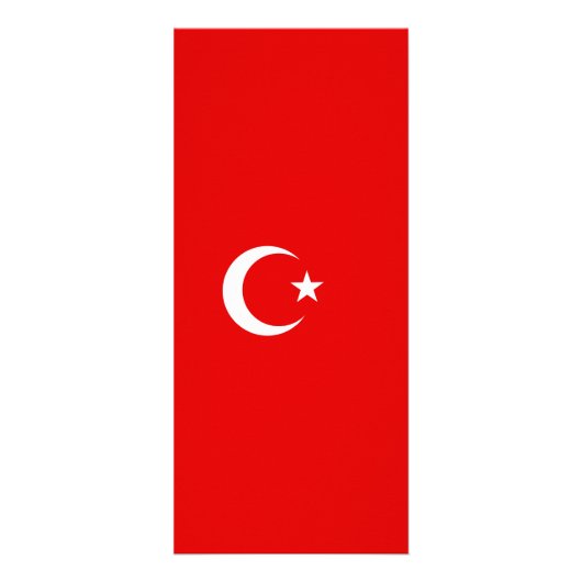 Turkse vlag reclamekaart (Voorkant)