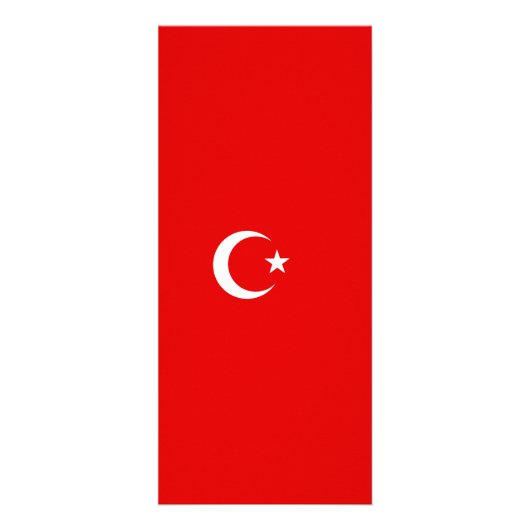 Turkse vlag reclamekaart (Achterkant)