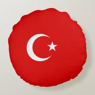 Turkse vlag rond kussen