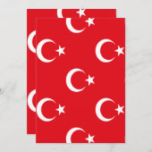 Turkse vlag save the date (Voorkant / Achterkant)