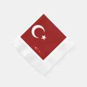 Turkse vlag servet (Hoek)