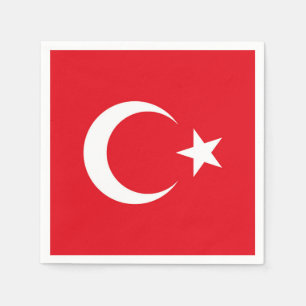 Turkse vlag servet