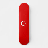 Turkse vlag skateboard (Voorkant)