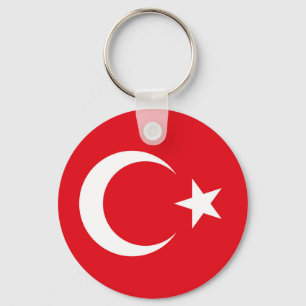 Turkse vlag sleutelhanger