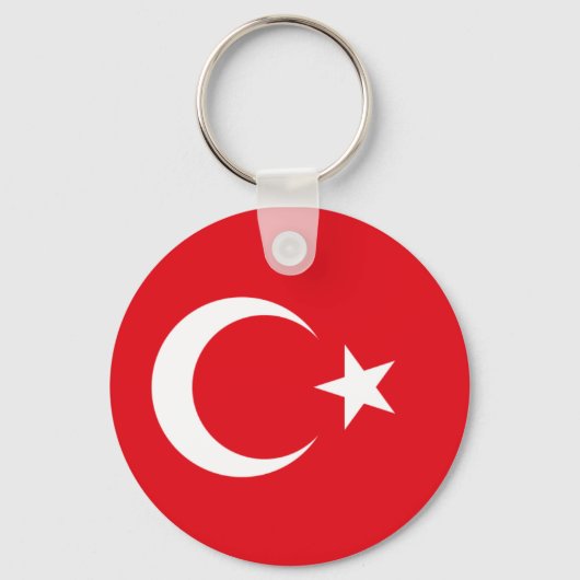 Turkse vlag sleutelhanger (Voorkant)