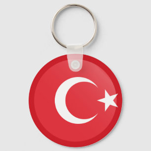 Turkse vlag sleutelhanger