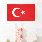Turkse vlag spandoek (Insitu)