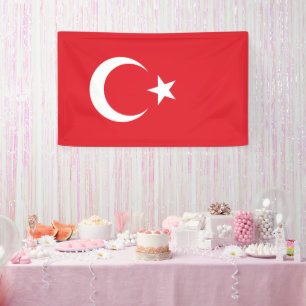 Turkse vlag spandoek